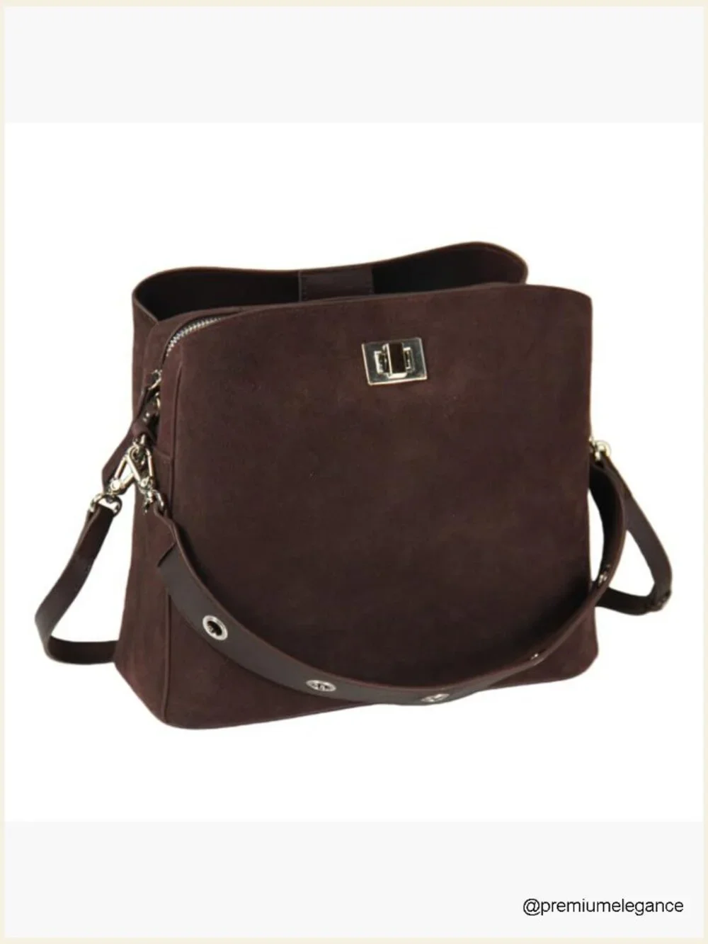 Genuine Leather Suede Hobo Bag Slouchy Handbag Crossbody Shoulder Tote